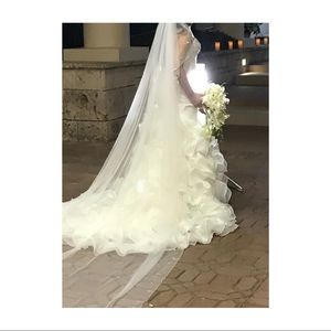 White beautiful wedding dress
